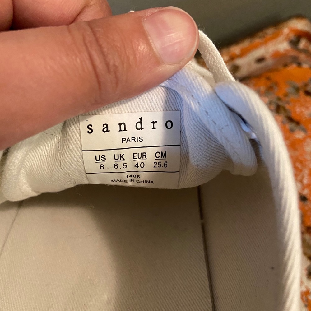 Sandro Paris flame canvas sneakers. - Picture 6 of 6
